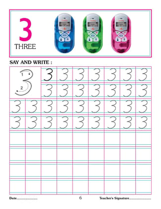 Number Writing Book 1-50 (English, Paperback, [Paperback] Dreamland Publications