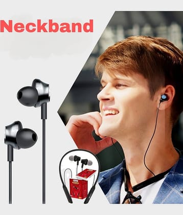 CHARKEE NB-804 Wireless Neckband In-the-ear Bluetooth Headset with Upto 20h Talktime Music Controls - Black