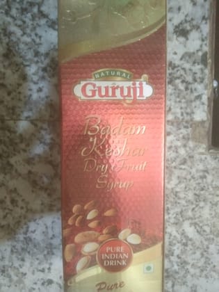 Gueuji badam kesar dry fruit syrup