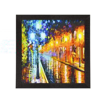 Beauty under Rain Satin Matt Texture UV Art Painting
