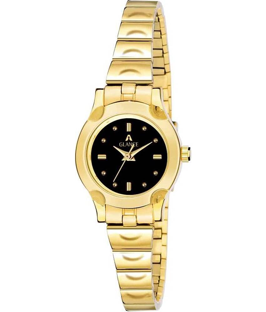 Aglance - Gold Metal Analog Womens Watch