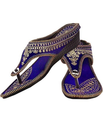 Anjaneya Creations Blue Ethnic Footwear