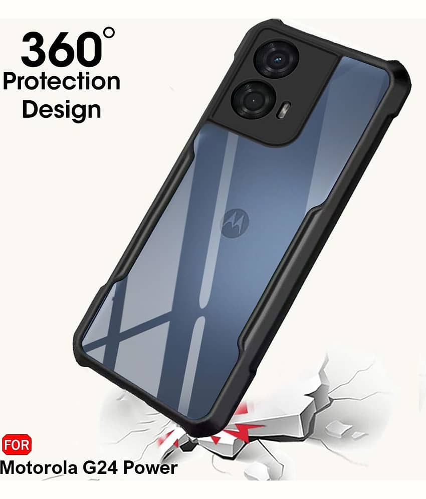 ZAMN Shock Proof Case Compatible For Polycarbonate Moto G24 Power ( )