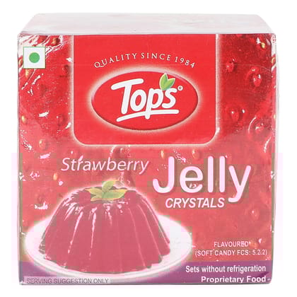 Tops Jelly Crystals - Strawberry, 90g