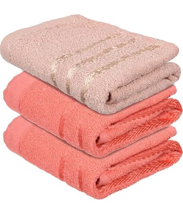 Swadesi E Shop Pack of 3 Cotton 351-400 -GSM Hand Towel ( Assorted )