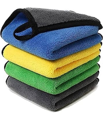 Microfiber Cloth for Car Cleaning and Detailing, Double Sided, Extra Thick Plush Microfiber Cloth, Lint-Free, 800 GSM (Size 40cm x 40cm)/Pack of 1