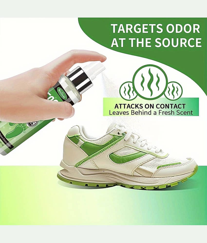 Newsio Fresh Foot Spray Long-Lasting Odor Mint Scented Foot Odour Deodorizer Spray 100 mL