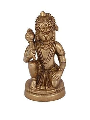Arihant Craft� Hindu God Hanuman Idol Hand Work Showpiece � 13 cm (Brass, Gold) Arihant Craft� Hindu God Hanuman Idol Hand Work Showpiece � 13 cm (Brass, Gold)
