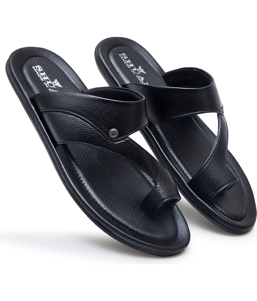 SHUAN Brown Men's Thong Flip Flop