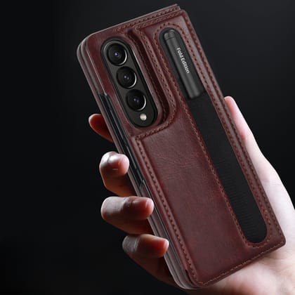 Luxury Wallet Style Premium Leather Cover-Samsung Galaxy Z Fold 6