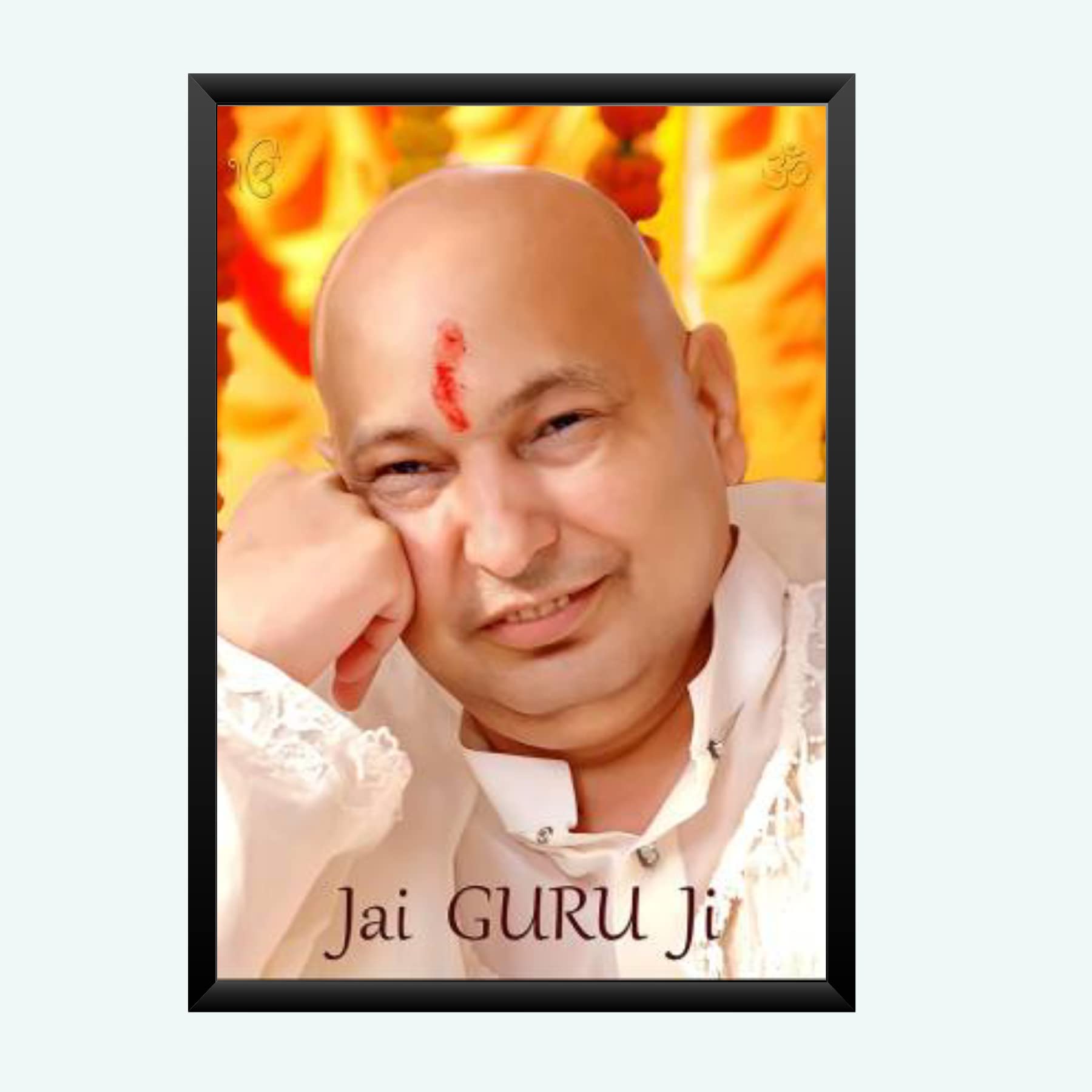 NOKKES Guru ji Best Poster Photo With Frame For Home Bedroom Living room office Photo Frame Size 8X12 In_2