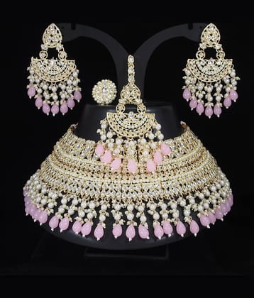 Padmavati Bangles White Alloy Necklace Set ( Pack of 1 ) Padmavati Bangles White Alloy Necklace Set ( Pack of 1 )