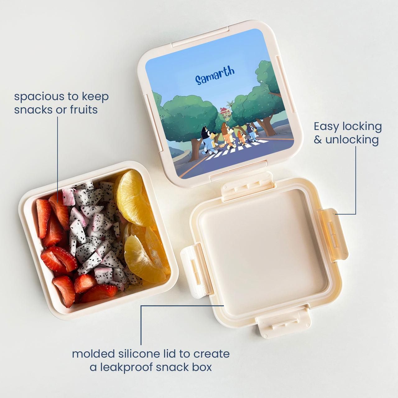 Custom Snack Box & Lunch Box for kids - Bluey Design-Snack Box
