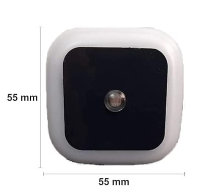 Led Plug in Smart Night Lamp with Automatic Sensor -(Warm White) Pack of 1(Polycarbonate)_assorted colour