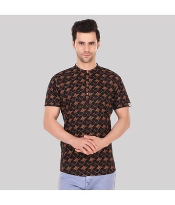 Made In The Shade - Black Cotton Men's Regular Kurta ( Pack of 1 )