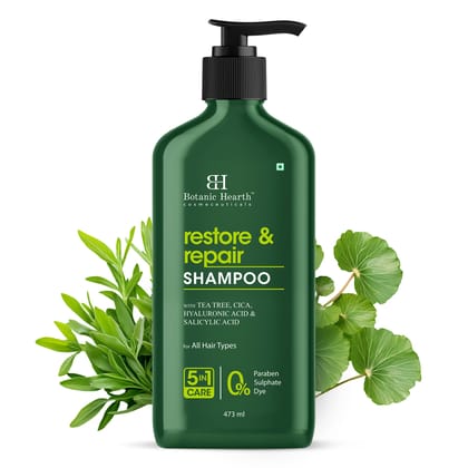 Restore and Repair Shampoo with Tea-Tree Oil & Salicylic Acid Restore and Repair Shampoo with Tea-Tree Oil & Salicylic Acid