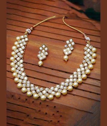 Sukkhi Gold Alloy Necklace Set ( Pack of 1 )