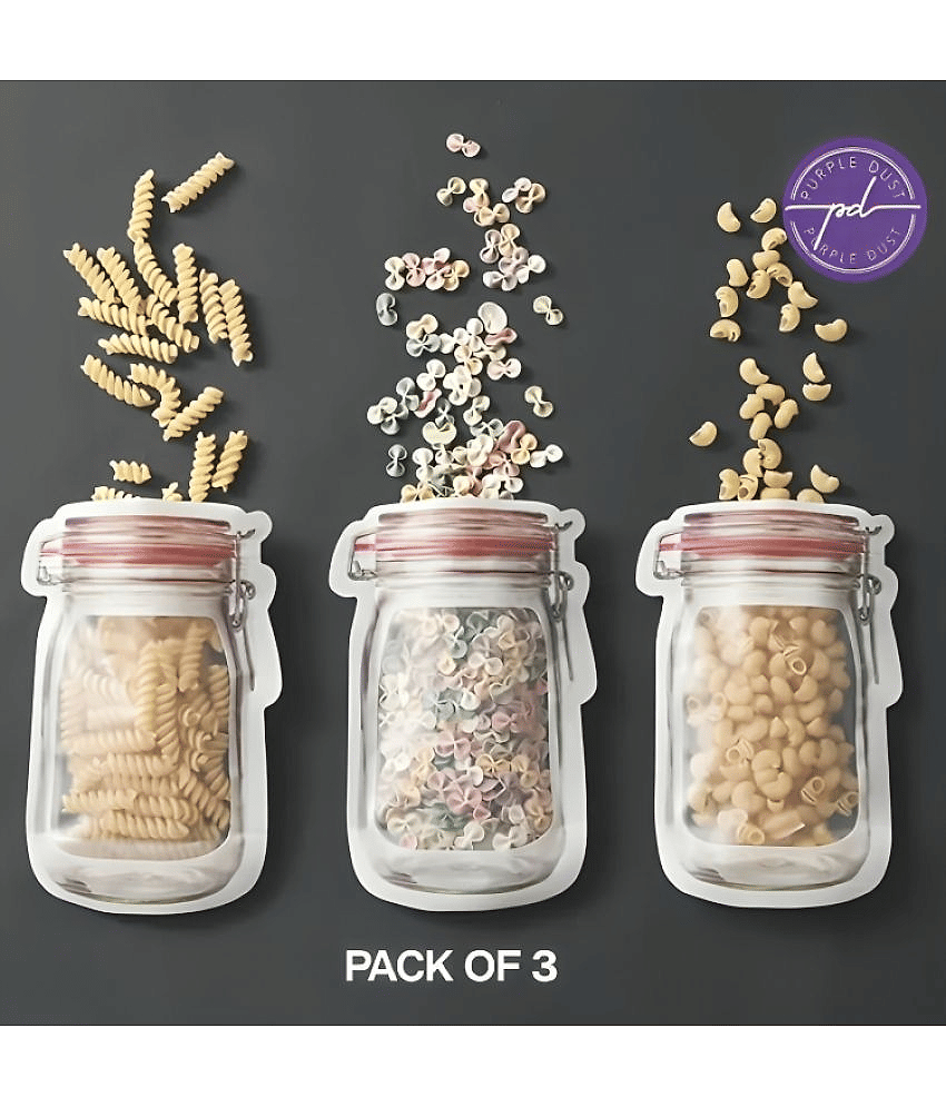 purple dust - Airtight Fridge Pouches (Pack of 3)