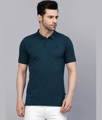 Rigo Pack of 1 Cotton Slim Fit Solid Half Sleeves Men's Polo T Shirt ( Wine )