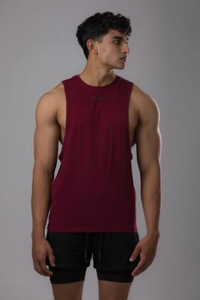 MUSCLE TEE V2 [BURGUNDY]-L