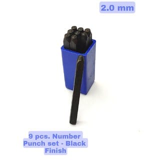 Scorpion Number Punch Set 5/64 - (2 mm) Hardened Steel/Metal Die Jewelers with Case