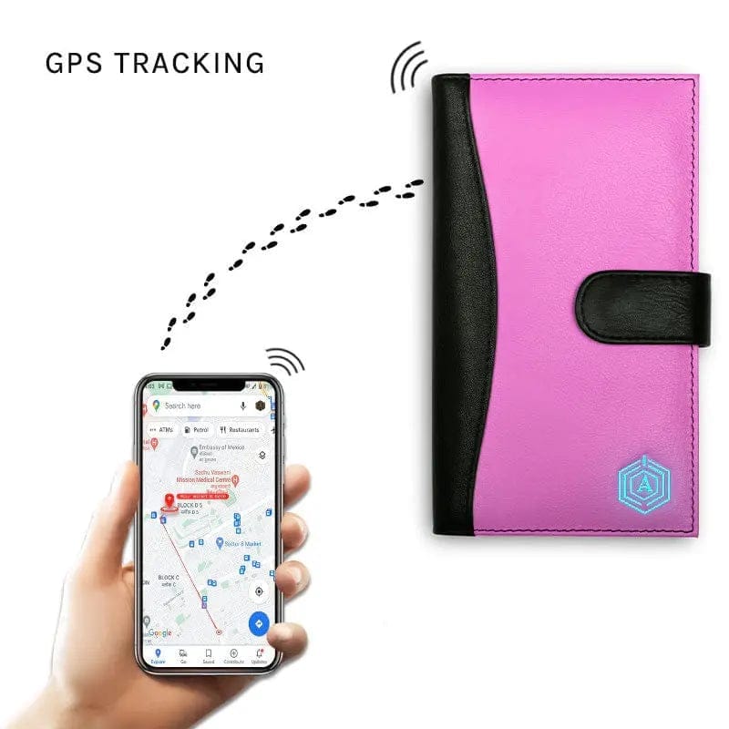 SheBot SmartFinder Wallet – Pink Edition