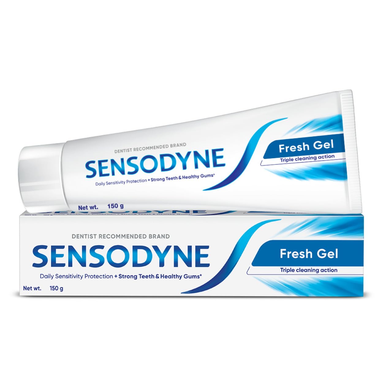 Sensodyne Toothpaste: Fresh Gel Sensitivity Relief Toothpaste for everyday cool freshness,Dentist Recommended Brand, 75 gm