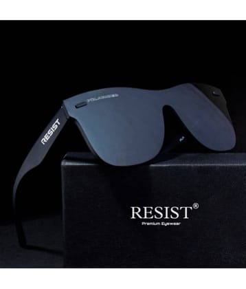 RESIST EYEWEAR Black Rectangular Sunglasses ( Pack of 1 )