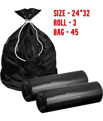 Arni Garbage Bag 4 size Black Virgin Plastic Garbage Bag Pack of 3