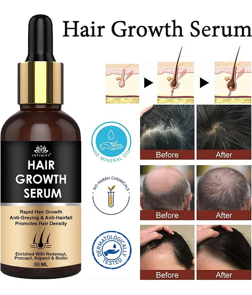 Intimify Hair Growth Serum, Hair regrowth, Bhringraj Oil, Anti Hairfall Hair Serum, 30 mL