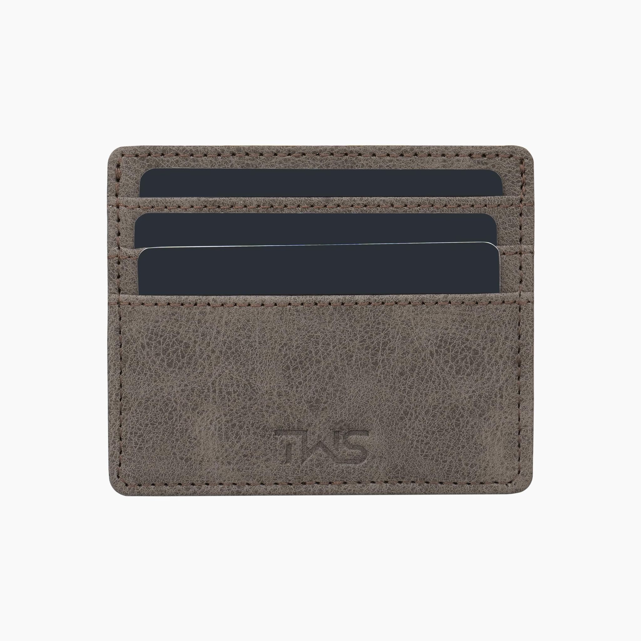 The Wallet Store Suede Leather Zipper Clutch For Her - Brown