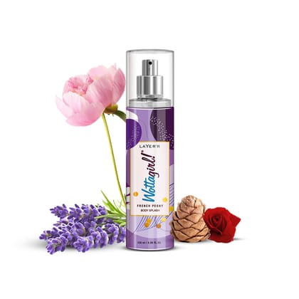 Layer’r Wottagirl French Peony Body Splash, 135ml | Long-Lasting Premium Mist Spray for Women | Romantic Peony & Musk Notes | Everyday Wear | Refreshing & Skin-Friendly Layer’r Wottagirl French Peony Body Splash, 135ml | Long-Lasting Premium Mist Spray f