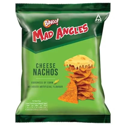 Bingo! Mad Angles - Cheese Nachos 110 Gms