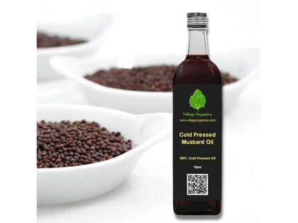 Cold Pressed Mustard Oil (Sarson ka tel) - 750 Millilitre Cold Pressed Mustard Oil (Sarson ka tel) - 750 Millilitre
