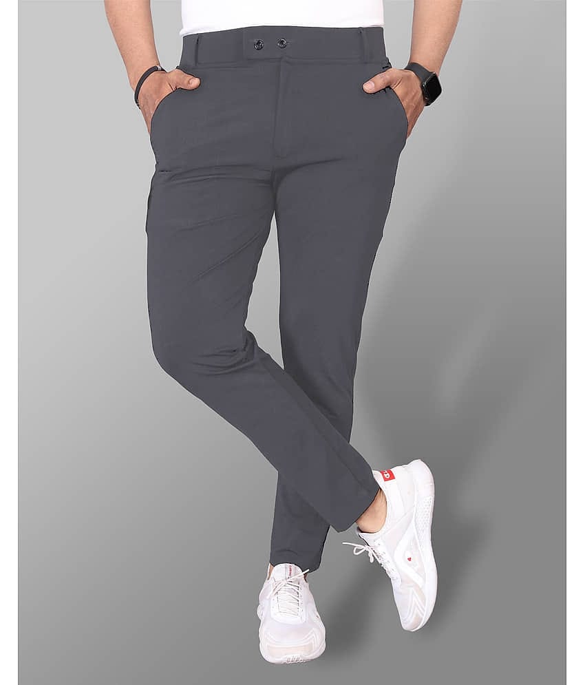 ANAND Regular Pleated Men's Formal Trouser - GREY ( Pack of 1 )
