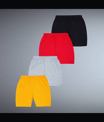 Santee Pack of 4 Girls Cotton Shorts ( Multicolor )