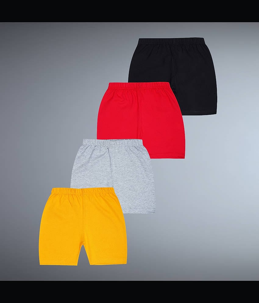 Santee Pack of 4 Girls Cotton Shorts ( Multicolor )