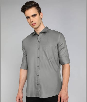 VTEXX Cotton Blend Regular Fit Solids Full Sleeves Men's Casual Shirt - Navy ( Pack of 1 )