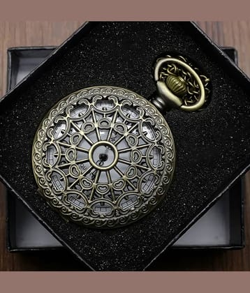 Cosmic Round Analog Pocket Watch Chain