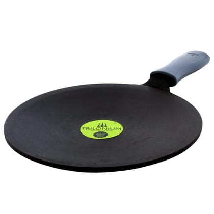 TRILONIUM Cast Iron Concave Roti Tawa | ButterMold Unicorn | Pre-Seasoned | Diameter 10.5 inches | Weight 1.8 Kgs