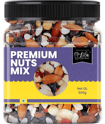 LILA DRY FRUITS Nuts Mix, Perfect Blend of Dry Fruits and Seeds Mixes 500gm