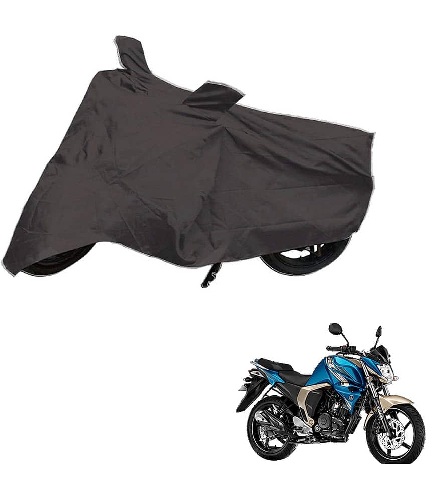 AutoRetail Dust Proof Two Wheeler Polyster Cover for Yamaha FZ S Ver 2.0 (Mirror Pocket, Grey Color)