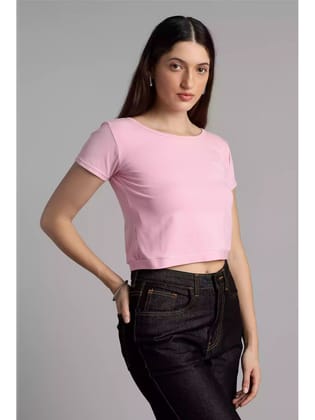 Light Pink - Sukhiaatma Crop Top-M- 34