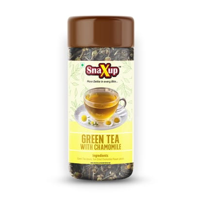 SnaXup Green Tea With Chamomile Tea 50Gm
