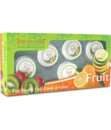 Aaryanveda Fruit Facial Kit 5 Steps ,Complete Skin Rejuvenation, Brightening & Hydration,210g (Pack of 1)
