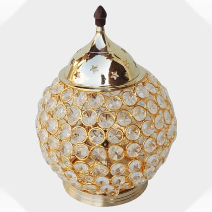 Brass Matki Crystal Deepak No. 5 (FMAS672 E)