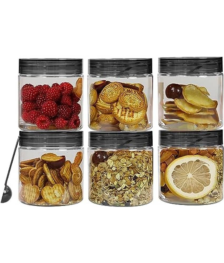 PearlPet Tiffany_500ml PET Transparent Spice Container ( Set of 6 )