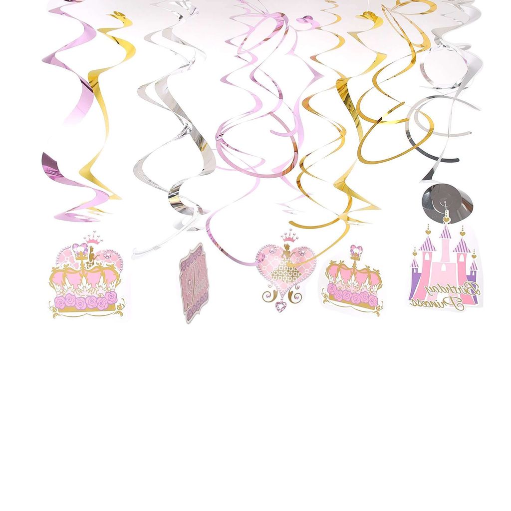 Princess Castle Swirl Decoration - 12PC - Party and Festive Needs | Buy online on ZillyBuy