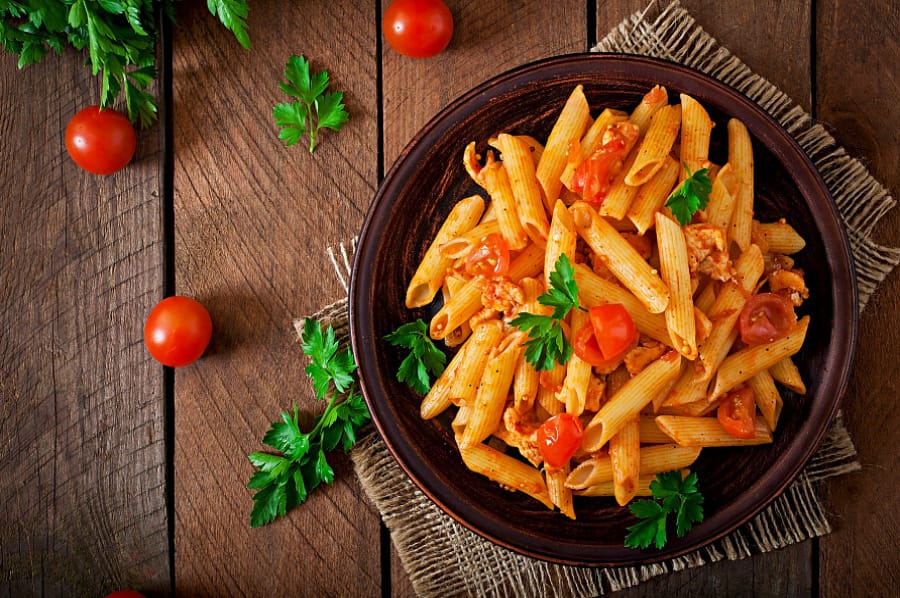 Non veg penne arrabiata