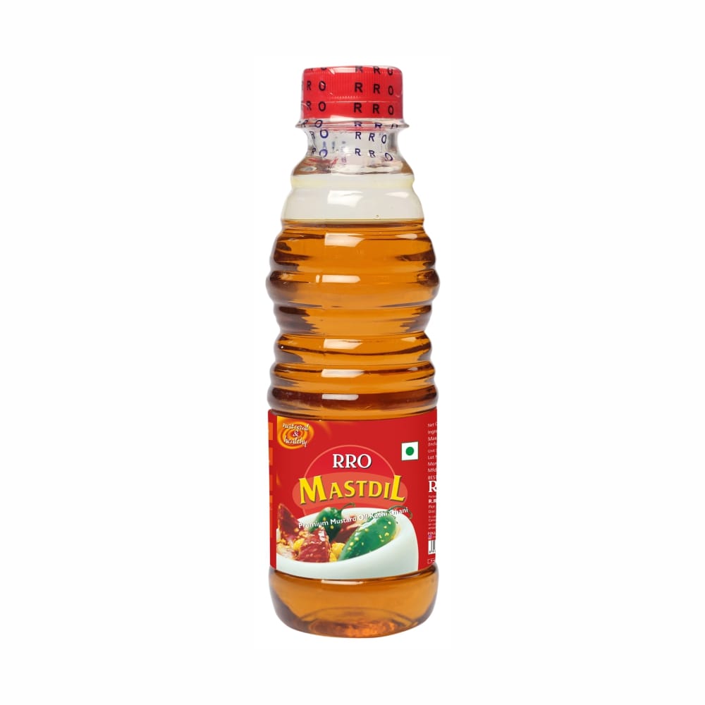 RRO Mastdil Premium Mustard Oil 200 Ml Pet Bottle